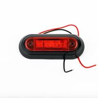 LED Диоден Вграден Страничен Габарит, Маркер, Токос Червен 12-24V за камион, бус, ван, платформа, ремарке Е-марк Е9