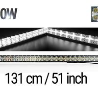 LED Bar 131 см – ЛЕД Диоден Бар Прожектор с дневна светлина CROSS DRL 300W, 12V/24V с 2 режима на работа