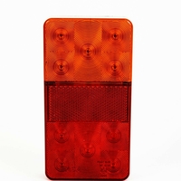 LED Лед Диоден Стоп, Slim, 12V, 150мм x 80мм, За Камион, Ремарке, Бус