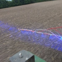 Led Лед работно осветление за щангата на пръскачка струйна лампа фар прожектор халоген синя светлина 12V-24V