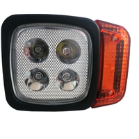 Комплект LED Фарове с Мигач, Подходящ за Трактор, Комбайн, Багер, Снегорин и др - 4 диода (12W, 1000 lm за всяка светлина)