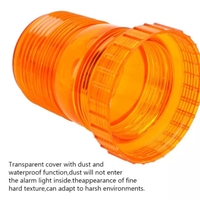 LED Лед Сигнална Аварийна Лампа Маяк Буркан 130mm x 74mm, 12V - 24V, 30 SMD Диода За Трактор, Електрокар, Мотокар, Селскостопански Машини и др.