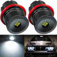 Комплект LED Angel Eyes крушки за BMW – CANBUS, бяла светлина, Plug & Play