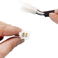 Маска с LED Фар за мотор, мотоциклет Оранжева с къси и дълги светлини - Универсален модел за ENDURO / Trail / Streetfighter