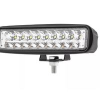 Универсален 54W Лед LED Халоген Фар Работна Лампа 12V - 24V с мигач бяло - оранжева светлина за автомобил офроуд бус ван камион