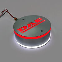 Комплект от 2бр Светодиодни LED Лед Габарити Обеци 24V бяло-червено DF