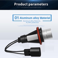 Комплект от 2 броя LED крушки Angel Eyes ангелски очи 12V-24V цвят син за BMW с Canbus без грешки