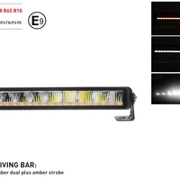 35.5 см Висококачествен 4 в 1 Led Bar Лед Бар Диоден Прожектор DRL с бяла габаритна светлина и оранжева аварийна блиц 50W 2100LM