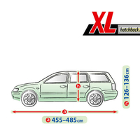 Висококачествено Покривало Kegel за Комби Хечбек Серия Mobile Garage размер XL 455 - 485см x 126 - 136см