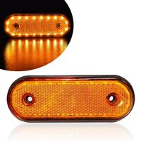 LED Габарит, Маркер, Токос - Бял, Червен, Жълт, 20 Диода - 12V - 24V - за камион бус, ван, каравана, платформа, кемпер