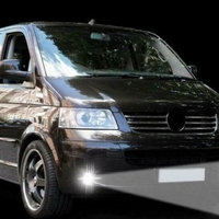 Комплект ЛЕД LED лампи за халогени за броня за Фолксваген Транспортер Т5 VW TRANSPORTER T5 2003-2010 Крафтер 06+ Шкофа Фабия Skoda Fabia 2007-2014
