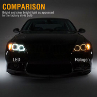 Комплект от 2 броя ярки бели LED крушки Angel Eyes ангелски очи 12V за BMW Е90 Е91 с Canbus без грешки