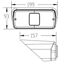 Лява Задна Светлина,Стоп и Габарит с Мигач За Трактор, Подходяща За Ford New Holland, E4NN13N510AB, E4NN13N510AA