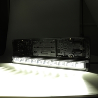 Рамка за Номер с Вграден LED Бар 20 51cm 12v 24v Бяла и Оранжева Дневна DRL Габаритна Светлина