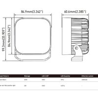 30W LED Халоген Бял, Разпръсната светлина с жълта и червена DRL светлина 12V-24V