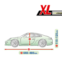 Висококачествено Покривало Kegel за купе автомобил Серия Mobile Garage размер XL 440 - 480см х 115 - 125см