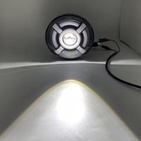 Комплект от 2бр. универсален 7 инча 18см ЛЕД LED фар лампа халоген 12V-24V къси/дълги с DRL дневни светлини мигач бяло-жълто 4800lm за АТВ джип мотоциклет камион трактор и др.