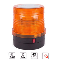 LED Аварийна Сигнална лампа маяк буркан блиц светлина безжичен на батерии с магнит 12V