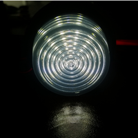 Комплект от 2 броя 12-24V ЛЕД LED Диодни Странични Маркери Рогчета Светлини Опушено Стъкло За Камион Ремарке Каравана Кемпер АТВ бяло - червено 2X MAR946