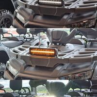 30 cm 12V - 24V Led Bar Лед Бар Пиано дизайн Диоден Прожектор Супер Мощен Бяла и Оранжева Светлина Габарит Мъгла Блиц Високо Качество Ново Поколение 4000LM