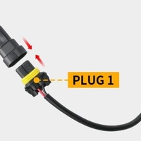 Комплект 2 броя LED фарове за мъгла, халогени за Dacia, Renault, Ford, Citroen, Suzuki, бяла светлина, Ø91 мм, 12V, алуминиев корпус, H8/H11 букса