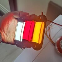 LED габарит, маркер, токос, Оранжев, Неон ефект, 12V-24V - за ремаркета, платформи, камиони и др.