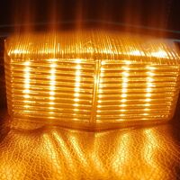 Комплект от 2 бр LED Лед Диоден Габарит Мигач с двойно опушено стъкло 12 Диода 12V - 24V Камион Трактор Багер Селскостопански Машини