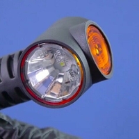 1 Брой 12см LED Лед Габарит, Рогче, 12V-24V, 3 SMD Диода, Тройна Функция, Червена, Бяла, Жълта Светлина, 3D Светлинен Ефект