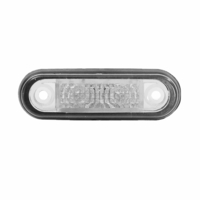 Бял LED Лед диоден преден маркер токос габарит за бус платформа камион ремарке автобус 75 мм х 22 мм 24V