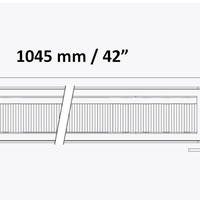 104.5 cm / 42 Инча 12V - 24V Висококачествен Led Bar Лед Бар Диоден Прожектор с бяла и оранжева габаритна светлина DRL мъгла 175W 16500LM