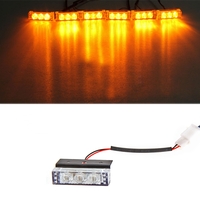 3 Led Аварийна Лампа, Жълта Блиц Светлина, Мигаща, 6 Броя с Контролер 12v