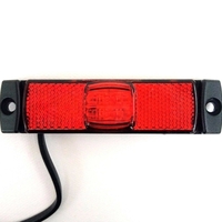 LED ЛЕД Светодиоден Червен Водоустойчив Габарит Маркер Fristom Е-Mark 12V-24V 130mm x 32mm x 14.5mm