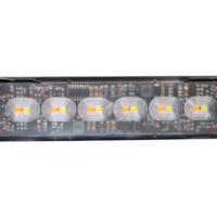 12 LED ЛЕД Комбинирана Жълто-Бяло Аварийна Лампа Блиц Светлина Мигаща За Пътна Помощ Платформа и др. 12-24V