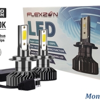 Комплект от 2бр Умалени Мини Лед Led Диодни Крушки H7 Х7 12V 50W 12000lm Mono LED +300% за Фарове Can Bus без грешки