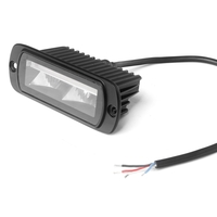 LED комбиниран халоген Flexzon / работна лампа с бял DRL и предупредителна светлина R65, за вграждане, 4 функции, IP65/67K, 12–24V