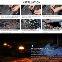 Комплект от 2броя LED диодни DRL дневни светлини с вграден мигач 12V 8W S25/1156/BA15S/P21W Can Bus без Грешки