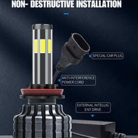 Комплект 360° градуса COB LED ЛЕД диодни крушки H11 H8 H9 Х11 Х8 Х9 12V 80W 16000lm за фарове Canbus без грешки