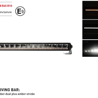 55 см Висококачествен 4 в 1 Led Bar Лед Бар Диоден Прожектор DRL с бяла габаритна светлина и оранжева аварийна блиц 80W 3800LM