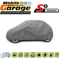 Висококачествено Покривало Kegel серия Mobile Garage размер S3 за хечбек 335-355см x 126-136см, сиво