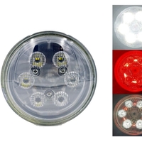 ЛЕД Диоден Халоген LED Лампа 2100lm 112mm 24W Бяла и Червена Светлина