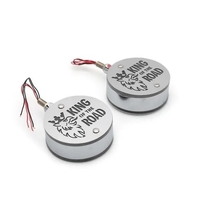 Комплект от 2бр Светодиодни LED Лед Габарити Обеци 24V оранжево-червено King