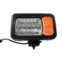 Комплект LED фарове - къси / дълги светлини, мигач, рефлектор - подходящ за трактор, комбайн, багер и др - 16 диода