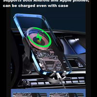 Smart Поставка стойка държач за телефон с безжично зарядно Wireless Charger за автомобил