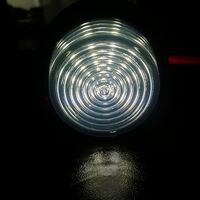 Комплект от 2 броя 12-24V ЛЕД LED Диодни Странични Маркери Рогчета Светлини Опушено Стъкло За Камион Ремарке Каравана Кемпер АТВ бяло - червено