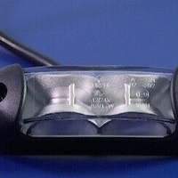 LED Светодиоден Страничен Габарит, Бял, Червен цвят, 110mm x 28mm, 12V-24V