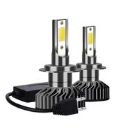 Комплект от 2бр Умалени Мини Лед Led Диодни Крушки H7 Х7 12V 50W 12000lm Mono LED +300% за Фарове Can Bus без грешки