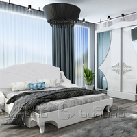 Спален комплект Белисима/ бели орнаменти