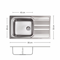 Иноксова Мивка BOWL BB 86.1 SI 86/ 50 см