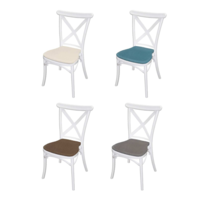 Стол Крос бял с възглавница