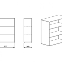 Етажерка Модул 55